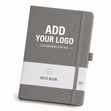 Custom Logo A5 PU Leather Notebook – Personalized Journal with Elastic Closure