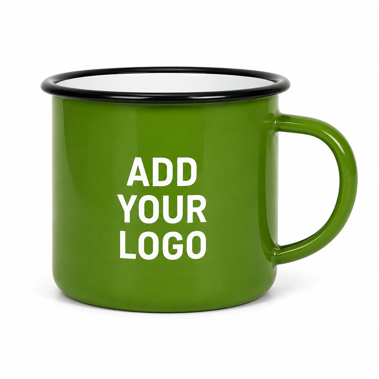 Custom Enamel Mug 12 oz – Vintage-Style Camp Cup with Custom Logo Printing