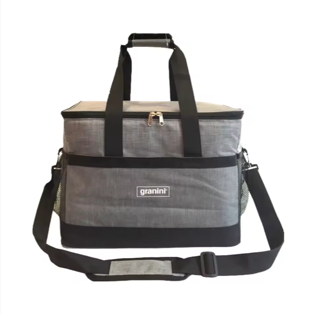 Bolsa de almuerzo plegable con logotipo personalizado, bolsa de almuerzo grande con aislamiento, a prueba de fugas, suave, portátil, para acampar, barbacoas, actividades familiares al aire libre. 