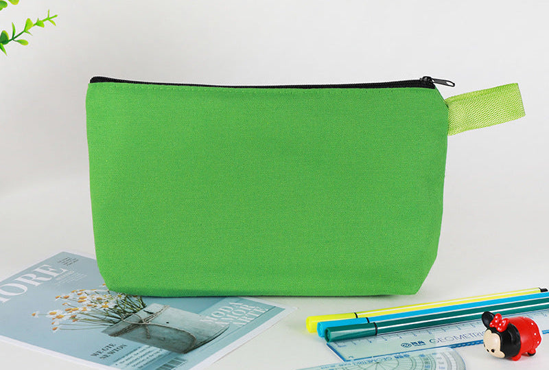 Bolsas de lona de viaje básicas personalizadas con cremallera y logotipo impreso