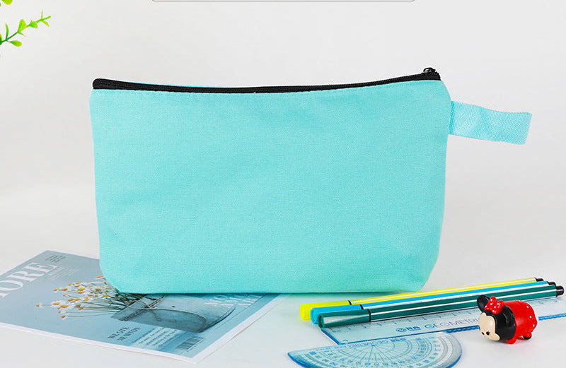 Bolsas de lona de viaje básicas personalizadas con cremallera y logotipo impreso