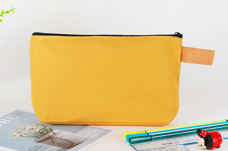 Bolsas de lona de viaje básicas personalizadas con cremallera y logotipo impreso