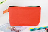 Bolsas de lona de viaje básicas personalizadas con cremallera y logotipo impreso