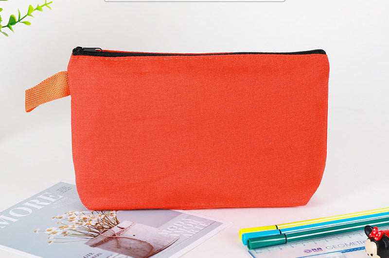 Bolsas de lona de viaje básicas personalizadas con cremallera y logotipo impreso