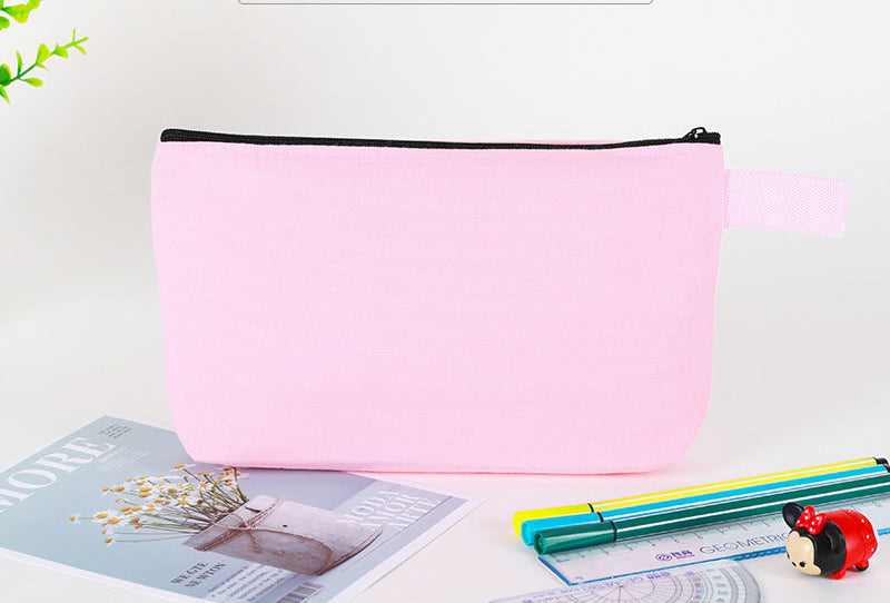 Bolsas de lona de viaje básicas personalizadas con cremallera y logotipo impreso