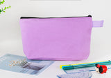 Bolsas de lona de viaje básicas personalizadas con cremallera y logotipo impreso