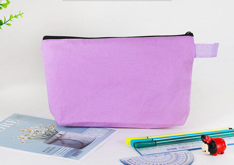 Bolsas de lona de viaje básicas personalizadas con cremallera y logotipo impreso