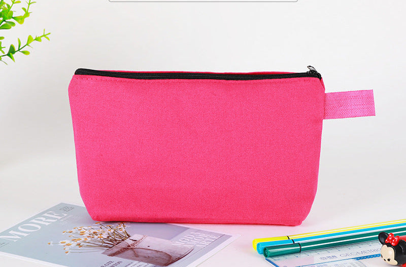 Bolsas de lona de viaje básicas personalizadas con cremallera y logotipo impreso