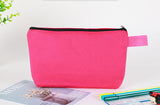 Bolsas de lona de viaje básicas personalizadas con cremallera y logotipo impreso