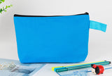 Bolsas de lona de viaje básicas personalizadas con cremallera y logotipo impreso