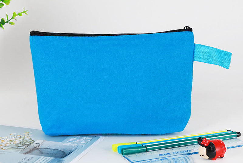 Bolsas de lona de viaje básicas personalizadas con cremallera y logotipo impreso