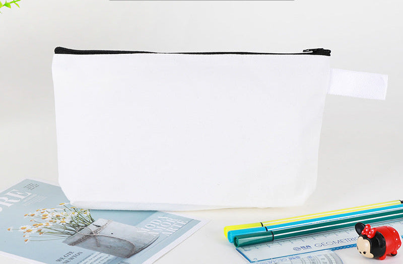 Bolsas de lona de viaje básicas personalizadas con cremallera y logotipo impreso